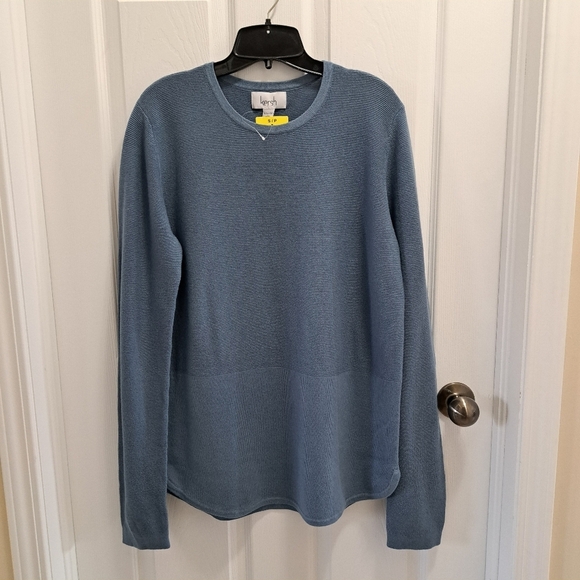 NWT Kersh Blue Long Sleeve Sweater Women's Small Knit Tunic Length - Picture 14 of 15